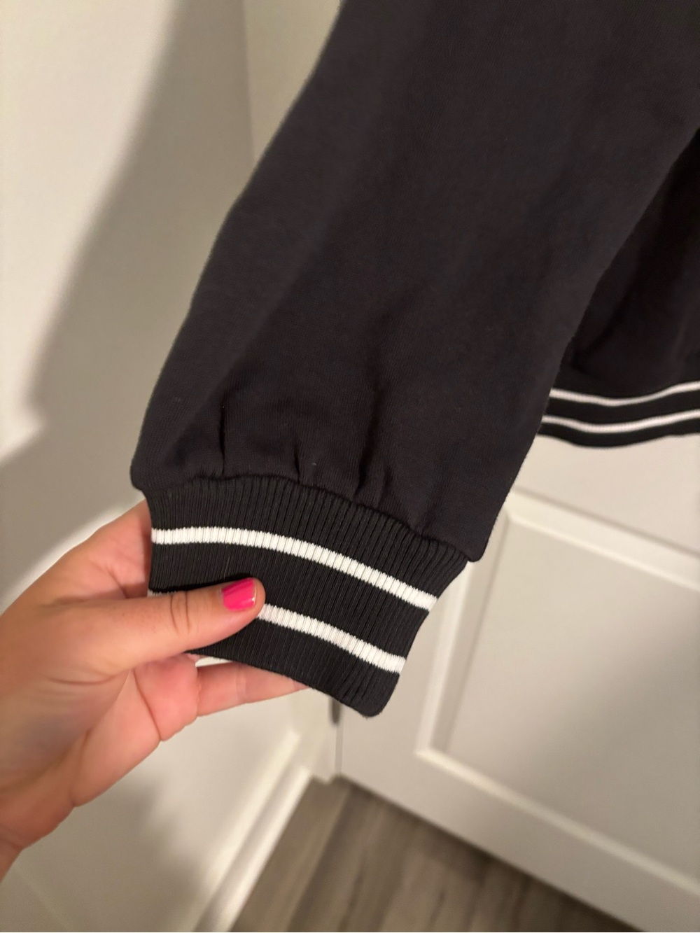 NEW Z SUPPLY Go Team Oversized Pullover Sweatshirt Black White Football Game Day - Picture 7 of 10